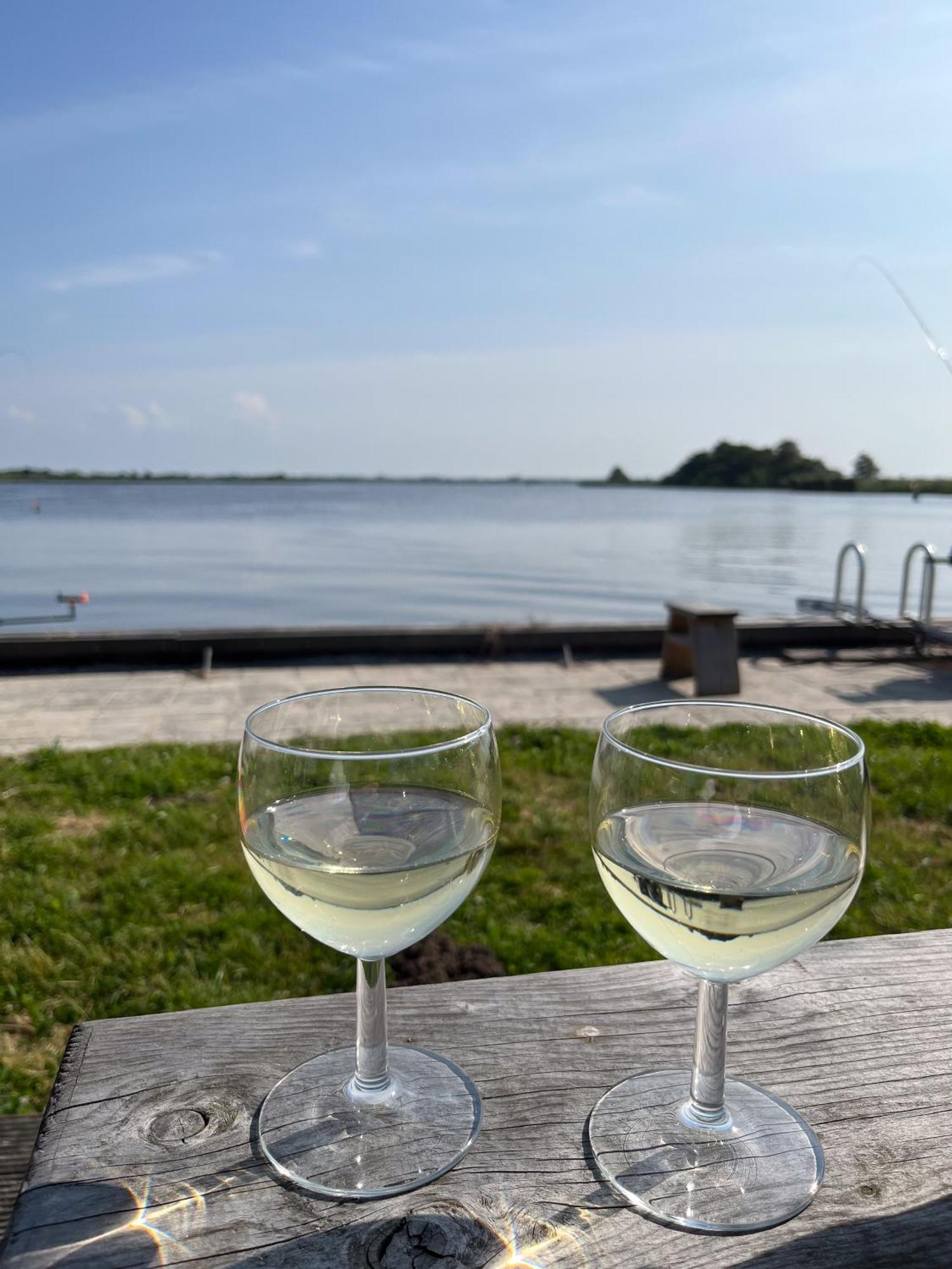 Luxe En Ruim Chalet Met Airco Bij Leekstermeer Matsloot Bagian luar foto